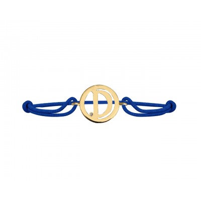Alphabet D Gold Bracelet